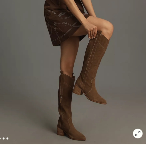 Anthropologie Shoes - Kelsi Dagger Brooklyn Echo  Suede  Tall Western Boots, Anthropologie